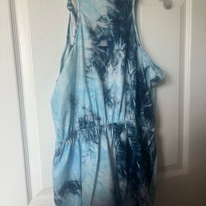 Blue Tie-Dye Women's Shorts